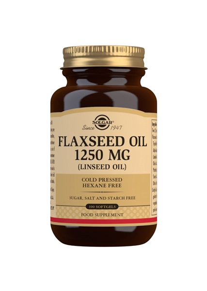 Solgar - Flaxseed Oil 1250mg Cold Pressed (100 Softgels)